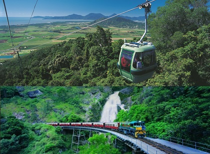 Image result for Kuranda â One way scenic rail & one way skyrail